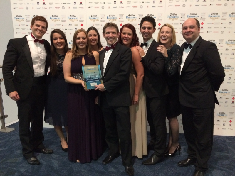 Apex Recruitment win Sales and Marketing of the Year
